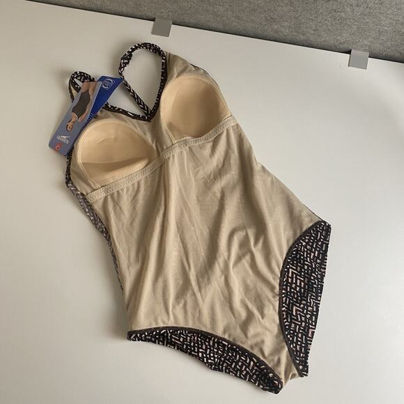 SPEEDO‎ Ultraback One-Piece Swimsuit Women's Size 14 in Speedo Brown 75466 - Picture 9 of 13